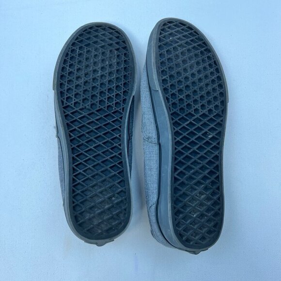Vans Unisex Gray Canvas Casual Sneakers Mens 8 Womens 9.5 - Picture 7 of 9